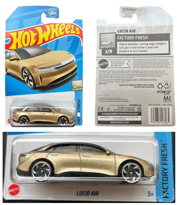 Hot Wheels Lucid Air (gold)