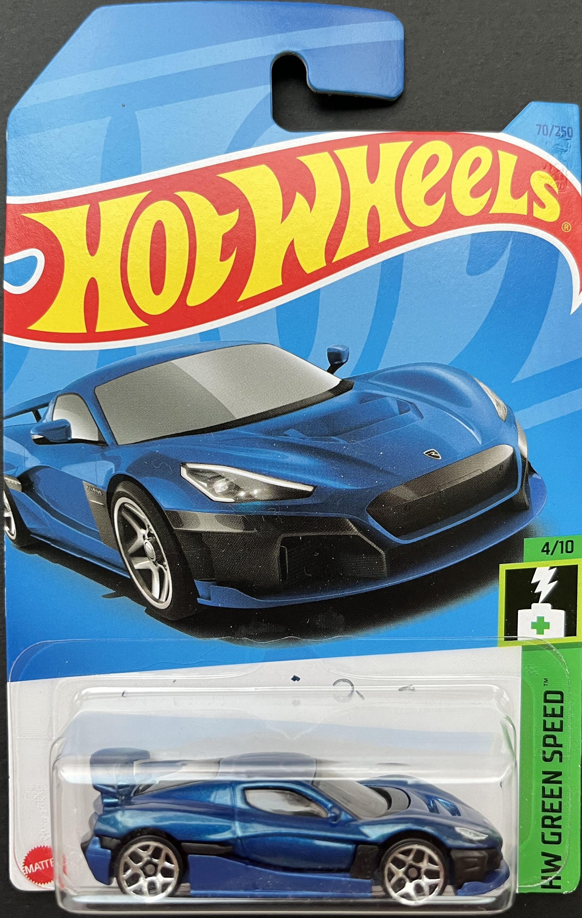 Hot Wheels Rimac Nevera, blue, in package