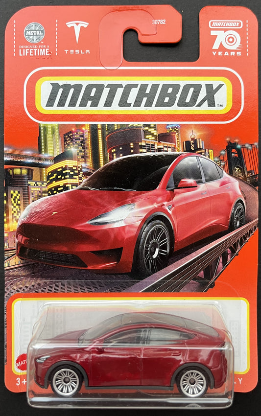 Matchbox Tesla Model Y (red)